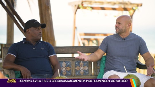 Leandro Ávila e Beto recordam momentos por Flamengo e Botafogo - Programa: Globo Esporte RJ 