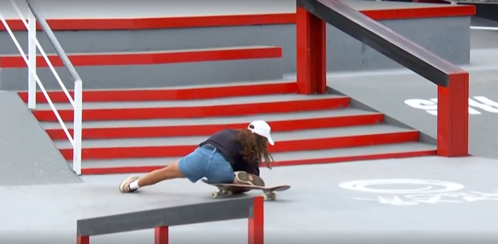 Rayssa Leal sofre queda na última manobra e fica com o quarto lugar no Mundial em São Paulo — Foto: Reprodução