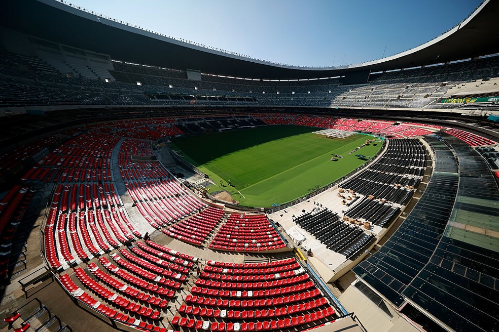 Estádio Azteca, da Cidade do México, é o palco da primeira partida da Copa do Mundo — Foto: Getty Images