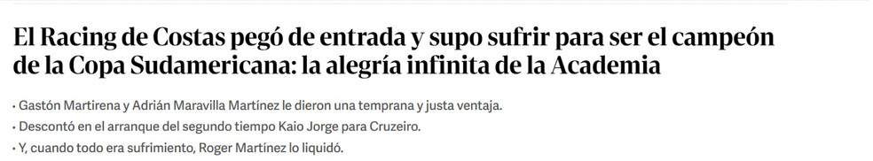 Manchete do jornal Clarin — Foto: Reprodução