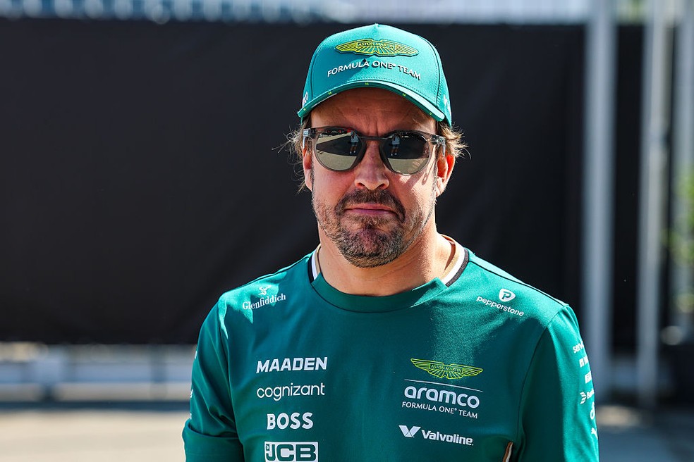 Fernando Alonso no GP da Itália da F1 em 2025 — Foto: Kym Illman/Getty Images