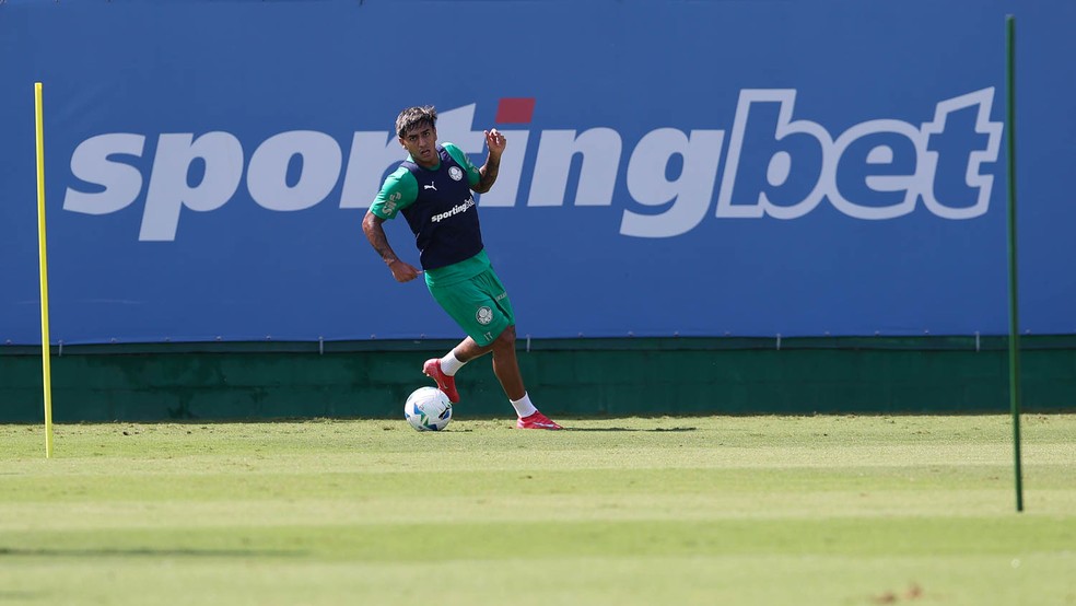 Facundo Torres durante treino do Palmeiras na Academia de Futebol � Foto: Cesar Greco