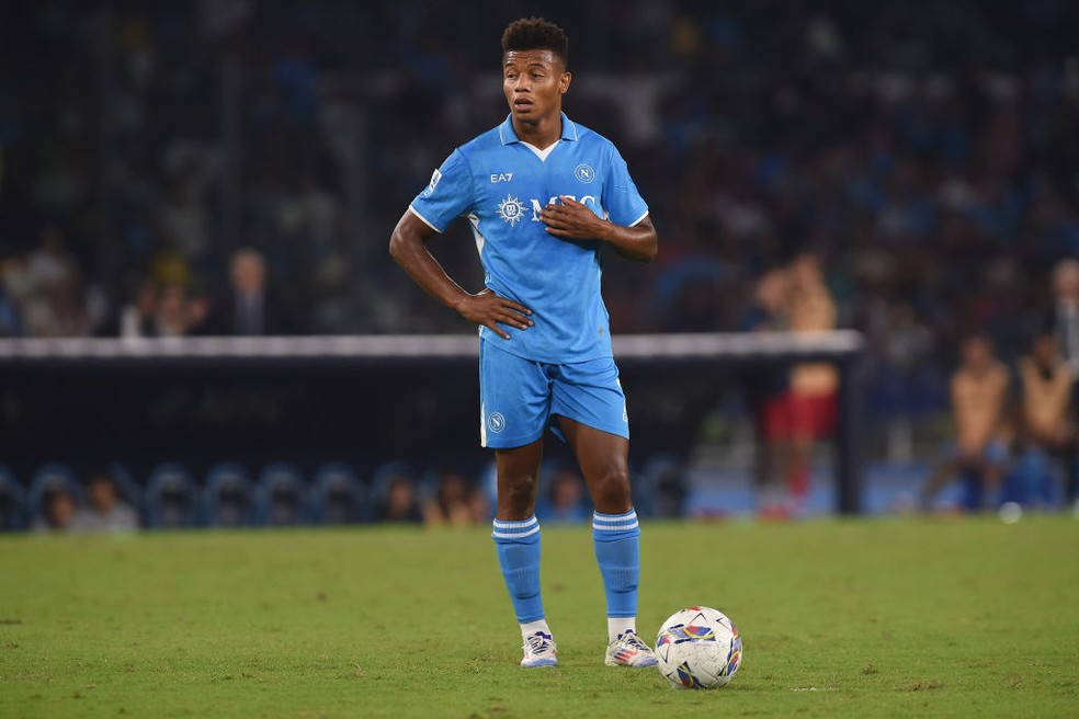 David Neres em Napoli x Parma — Foto: NurPhoto / Getty Images