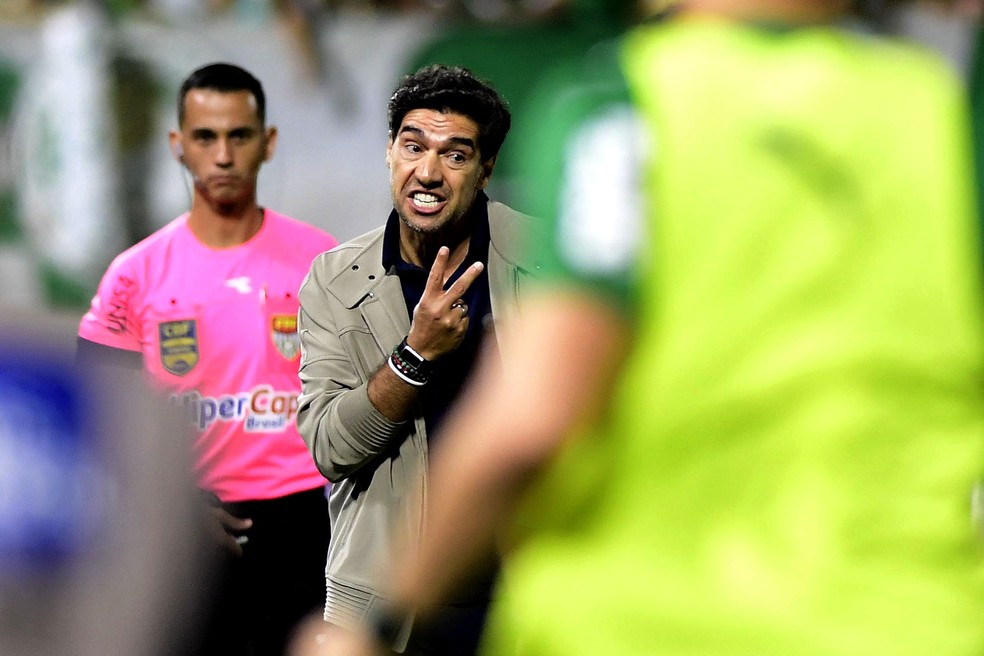 Abel Ferreira em Palmeiras x Novorizontino � Foto: Marcos Ribolli