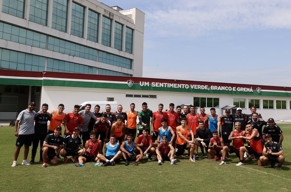Palestino treinou no CT do Fluminense