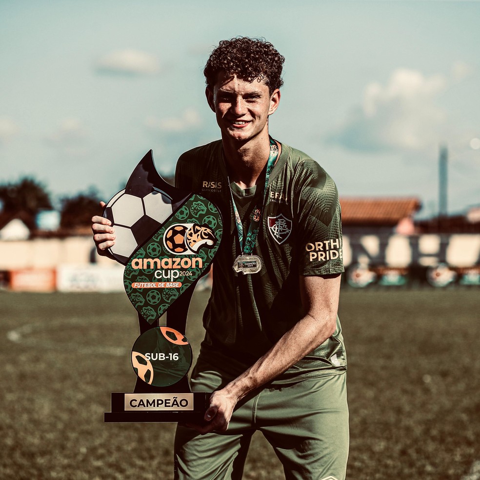 Nathan Baroni comemora conquista da Amazon Cup — Foto: Arquivo Pessoal