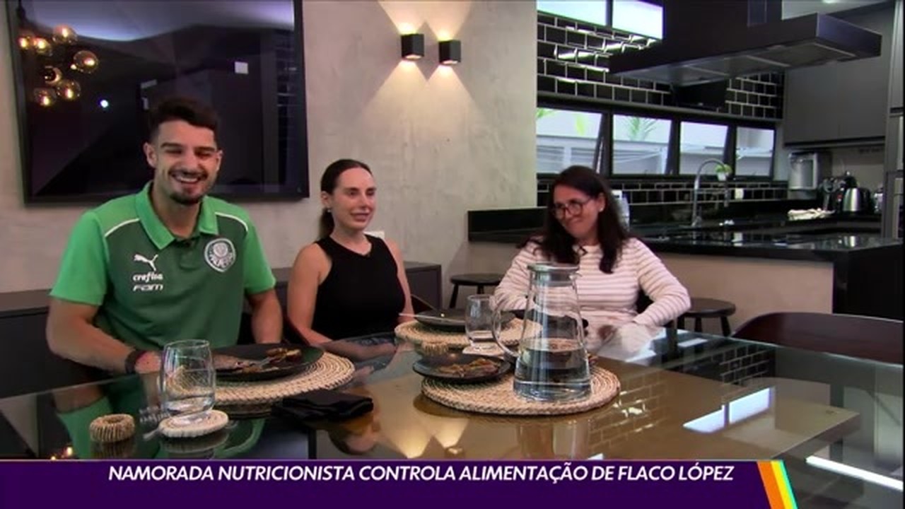 Namorada nutricionista controla alimentaçãosuper futebol tvFlaco López