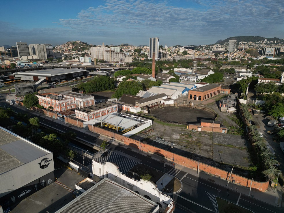 Terreno do Gasômetro: local onde o Flamengo quer construir o estádio — Foto: André Durão