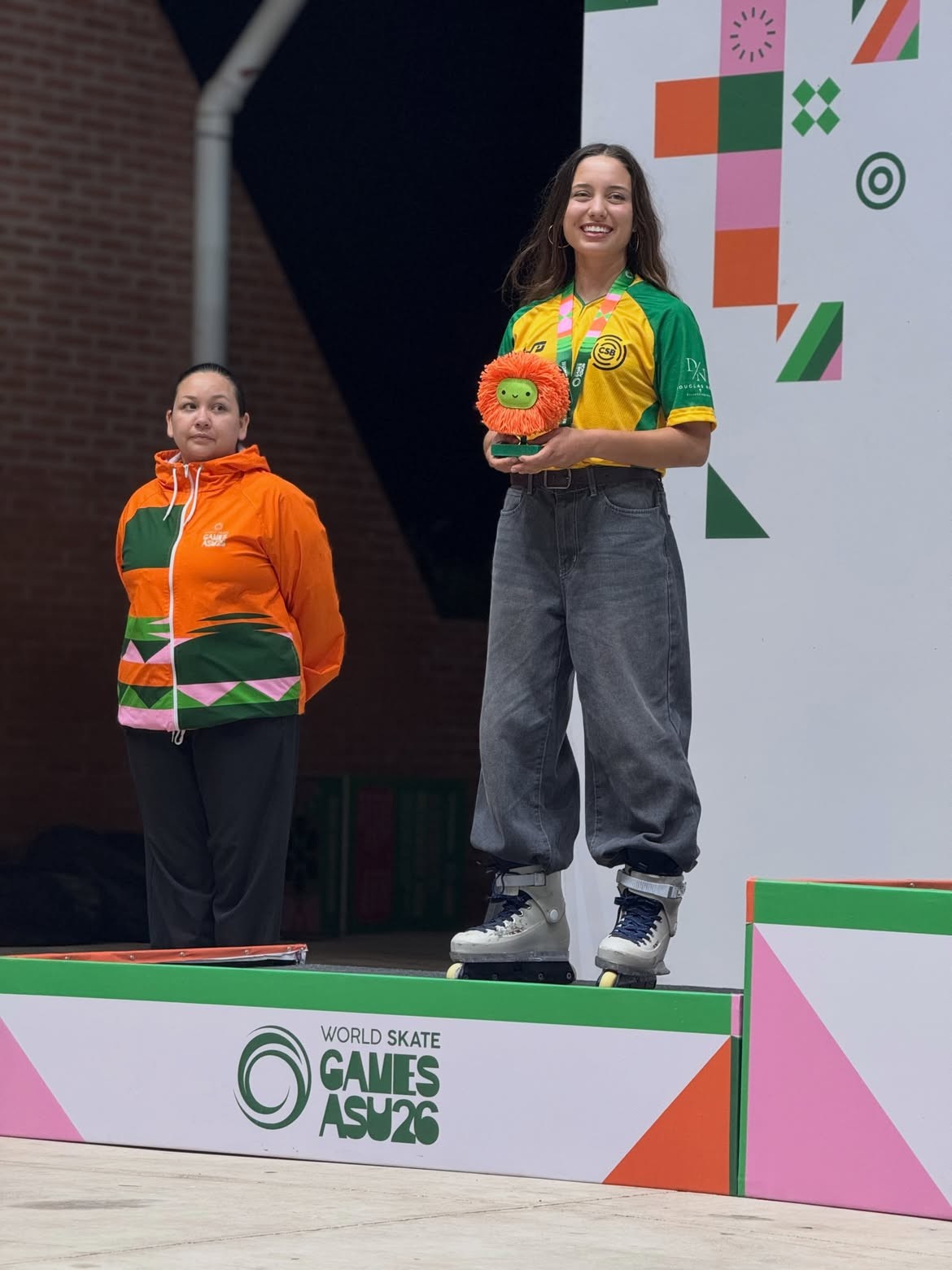 Catarinense é vice-campeã mundial de patinação no Paraguai