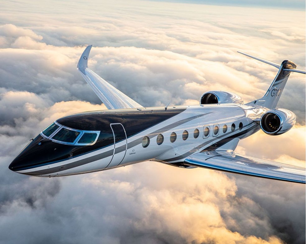 Gulfstream G700, avião que trouxe Neymar ao Brasil — Foto: Divulgação