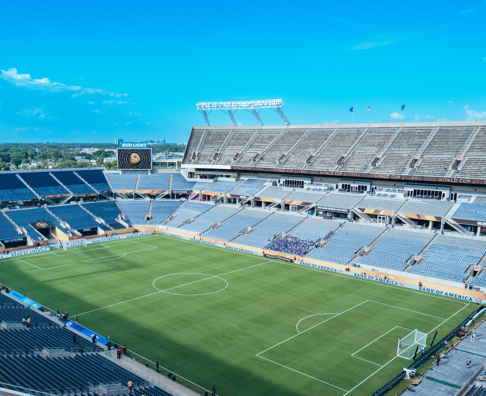 Camping World Stadium antes de Manchester City x Al-Hilal — Foto: Divulgação/Manchester City