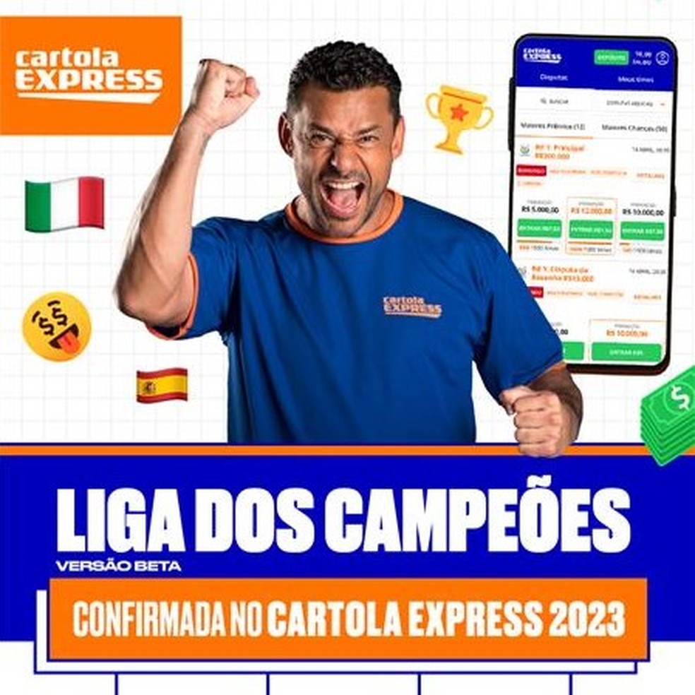 Cartola Express Liga dos Campe es chega ao fantasy com disputas