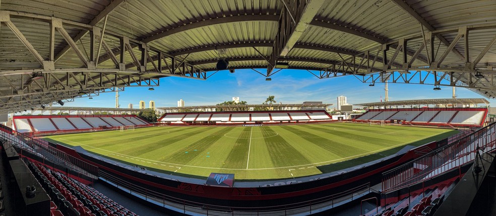 Estádio Antônio Accioly recebe o jogo desta tarde em Goiânia — Foto: Divulgação | ACG