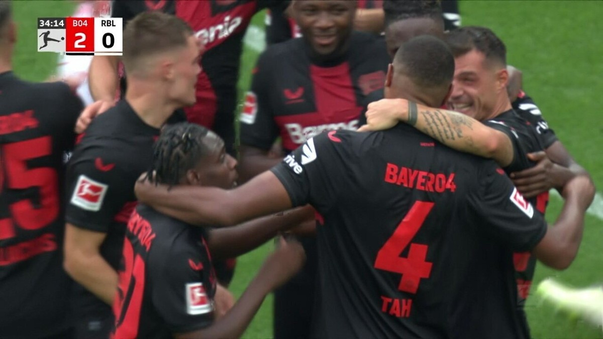 Leverkusen made its Bundesliga debut by defeating RB Leipzig in a five-goal match;  look!  |  German football