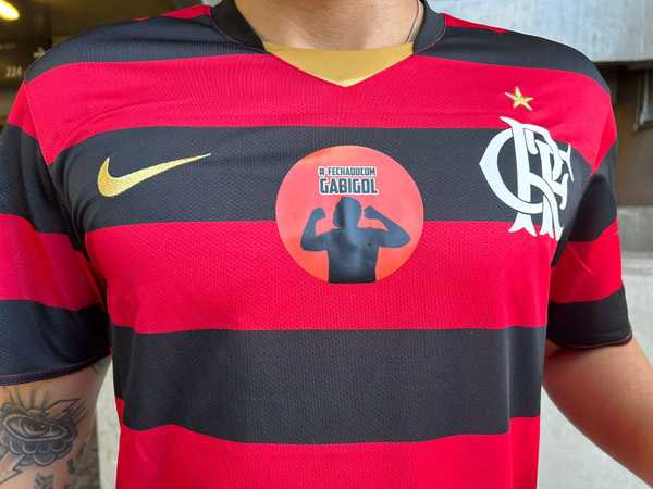 Torcida do Flamengo apoia Gabigol antes da final contra Nova Iguaçu