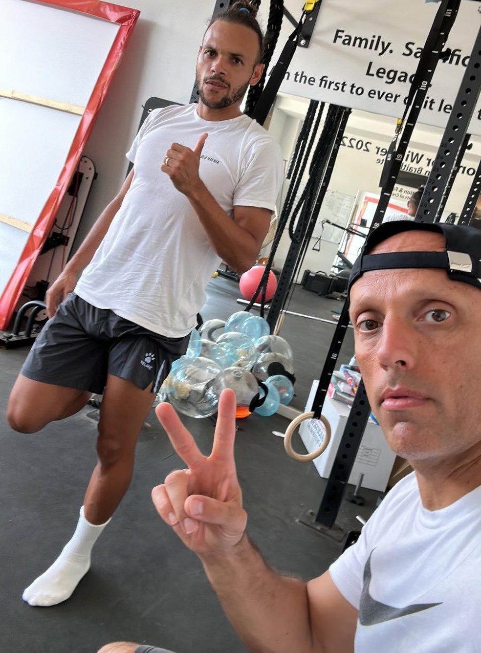 Braithwaite treina com o gaúcho Leonel Villeroy desde 2019 — Foto: Arquivo Pessoal