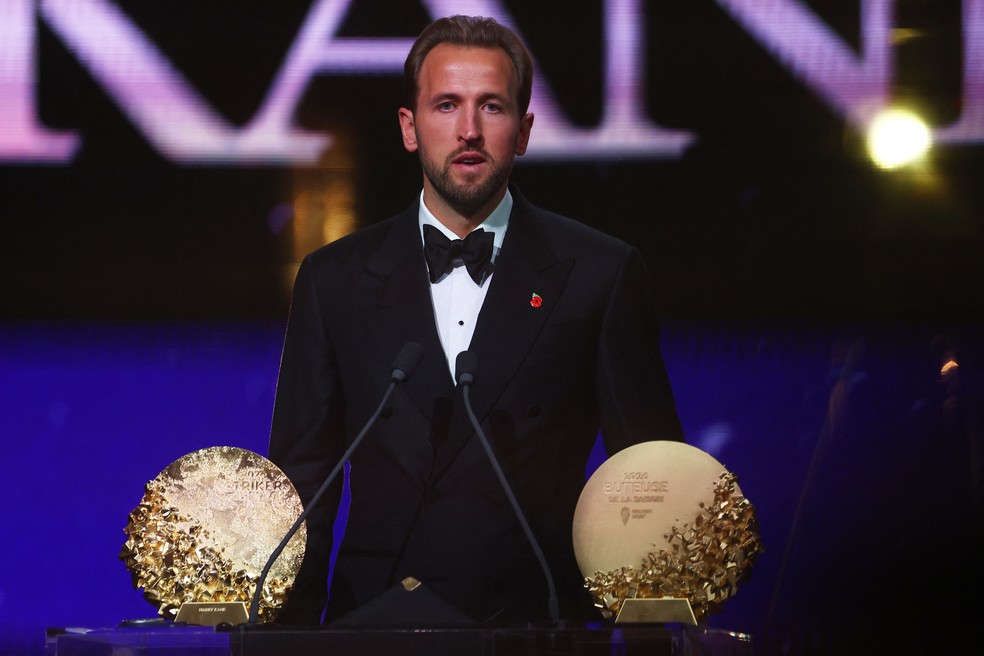 Harry Kane venceu a Bola de Ouro 2026 — Foto: REUTERS/Matthew Childs