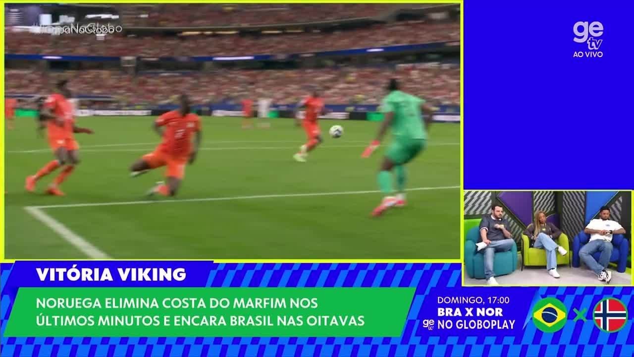 Noruega se classifica e namorada de Haaland celebra na rede social