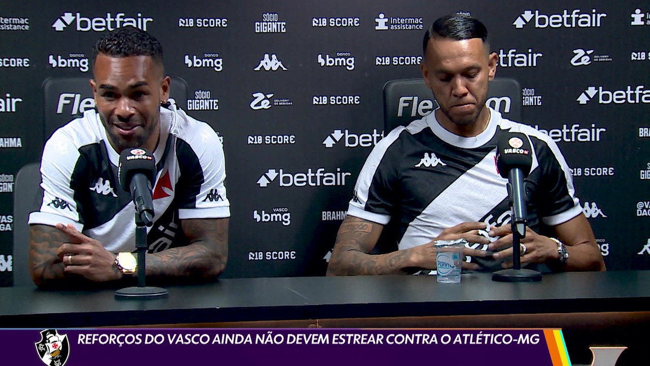 Reforços do Vasco ainda não devem estrear contra o Atlético-MG