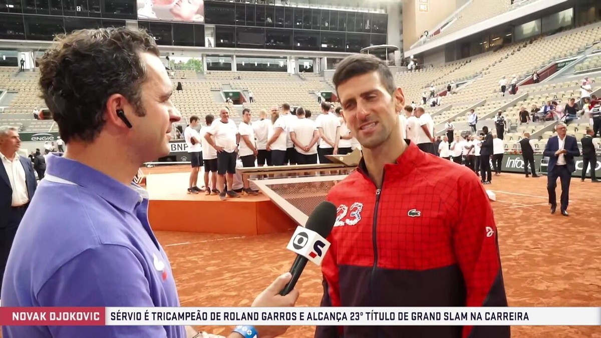 Djokovic é tricampeão em Roland Garros e chega a 23 Grand Slams, tênis