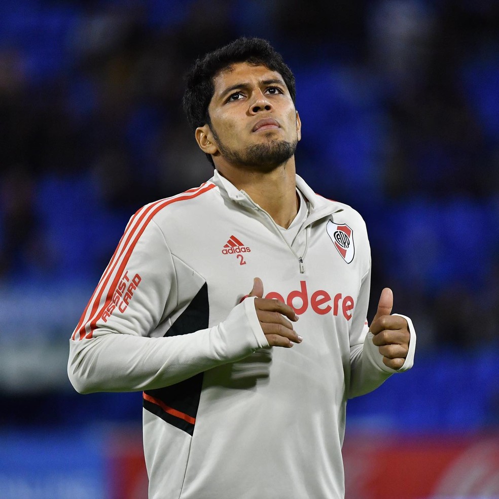 Robert Rojas River Plate — Foto: Divulgação/ River Plate