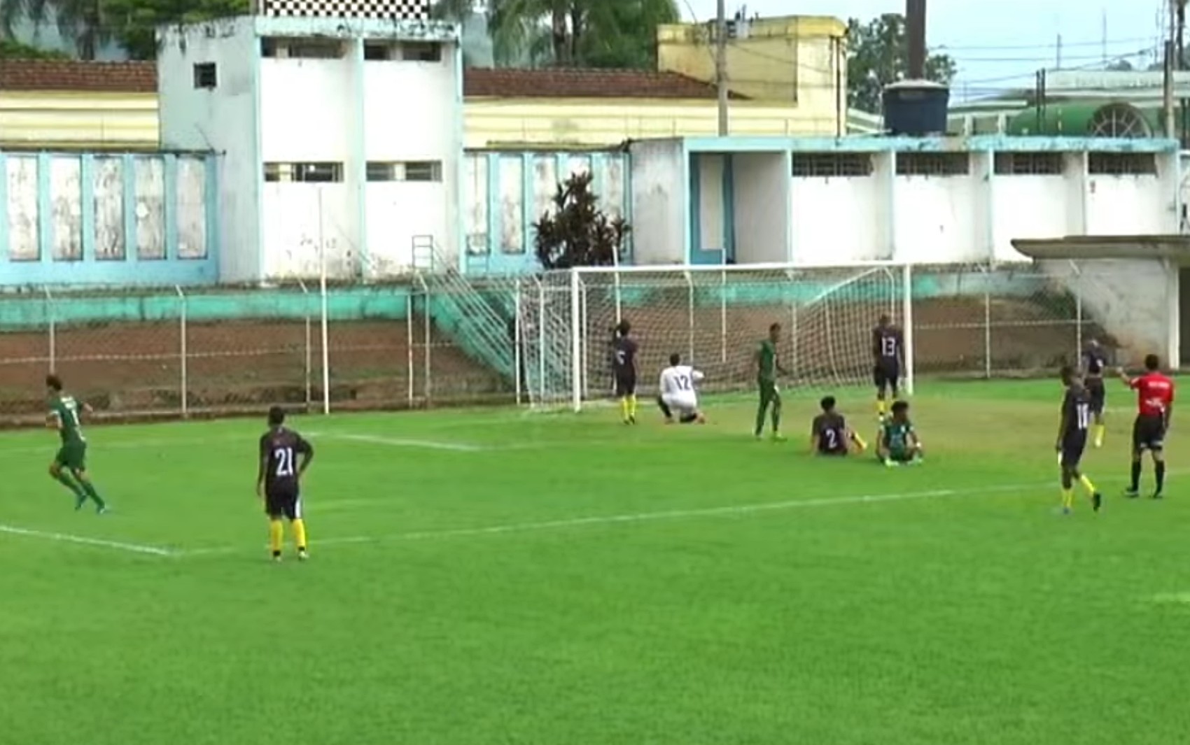 Estádio Coronel Erasmo Cabral durante a partida entre Santarritense e Novo Esporte