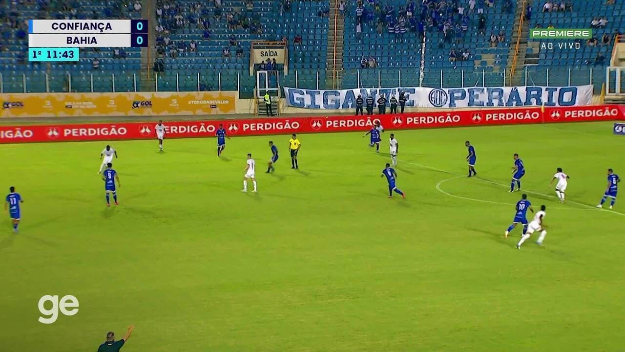 Time alternativo do Bahia erra na defesa contra o Confiança