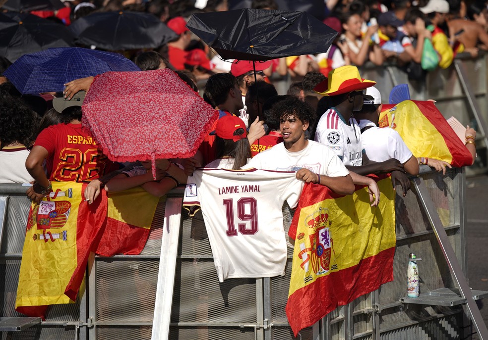 Festa Espanha campeã Copa do Mundo 2026 — Foto: REUTERS/Ana Beltran