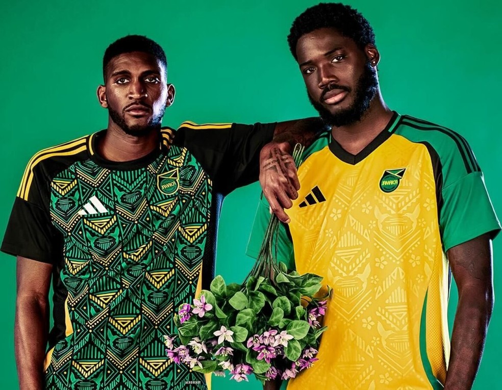 Camisa da Jamaica — Foto: Divulgação/Adidas