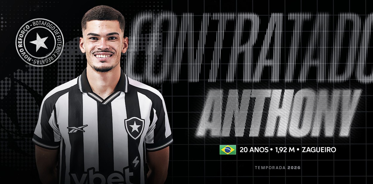 Botafogo anuncia contratação de Anthony, zagueiro ex-Goiás