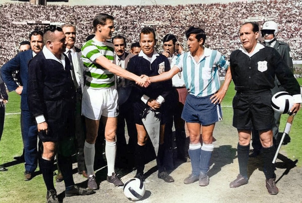 Racing foi campeão mundial em 1967 em cima do Celtic — Foto: Arquivo