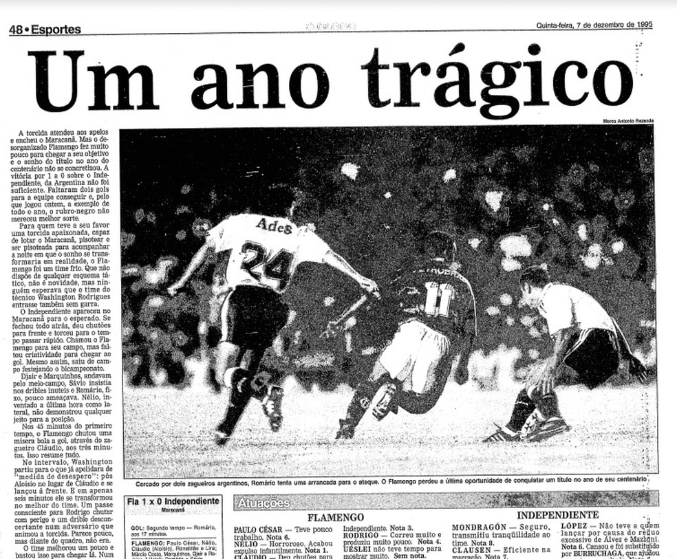 Flamengo investiu pesado, mas passou em branco no ano de seu centenário