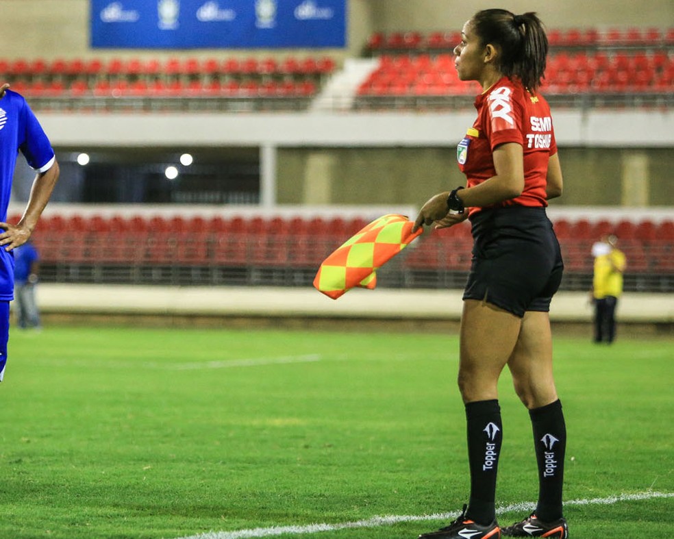 Brígida Cirillo em jogo do Alagoano — Foto: Ailton Cruz / Gazeta de Alagoas