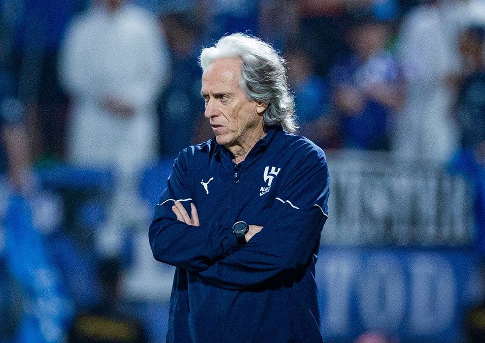 Jorge Jesus foi demitido pelo Al Hilal — Foto: Twitter/Al-Hilal