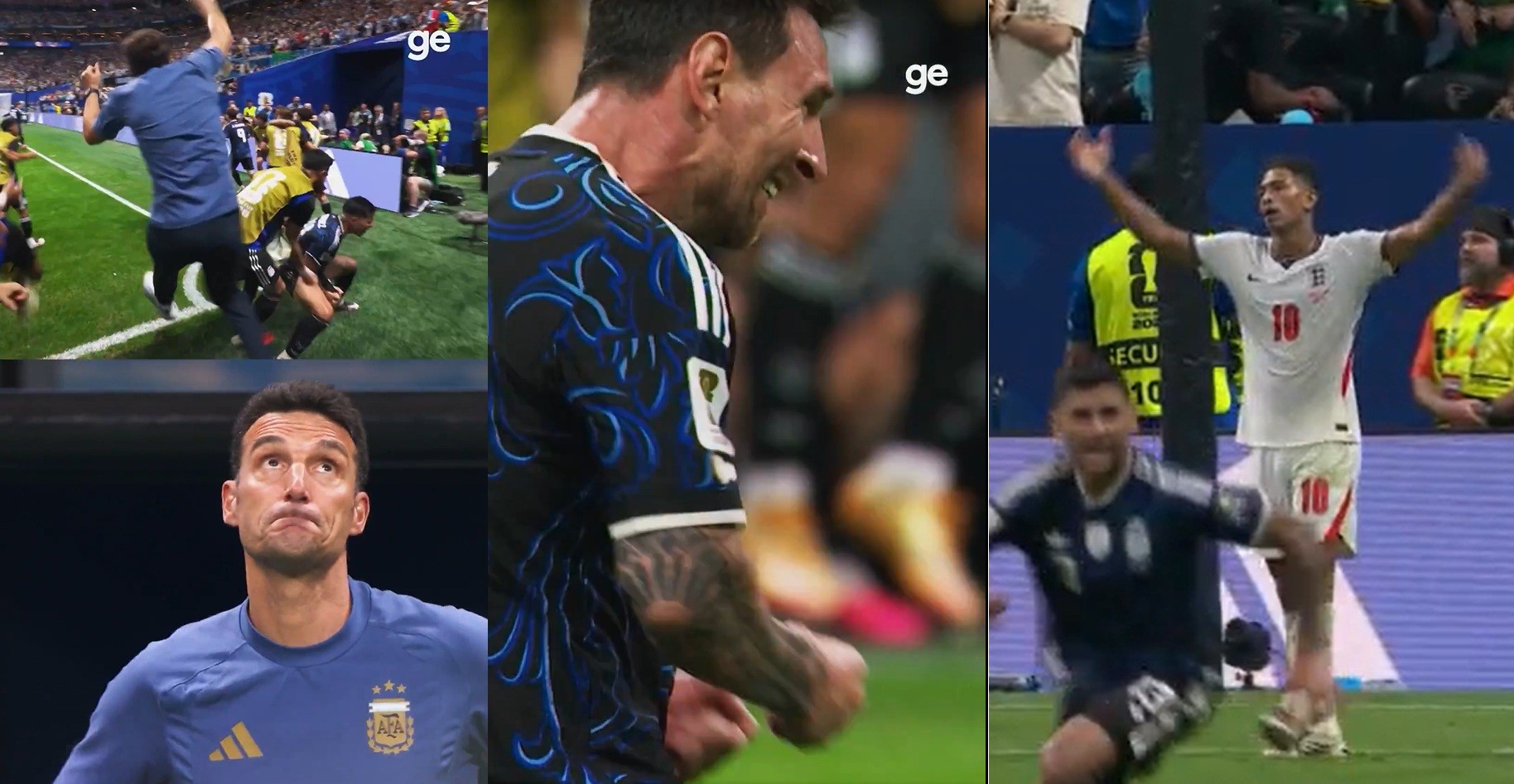 Scaloni gelado e a decepção de Bellingham: as reações à virada da Argentina