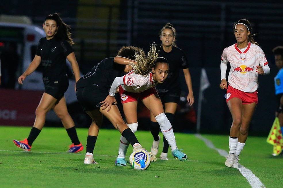 Bragantino x Corinthians no jogo de ida das quartas de final do Brasileiro Feminino — Foto: Fernando Roberto/Red Bull Bragantino