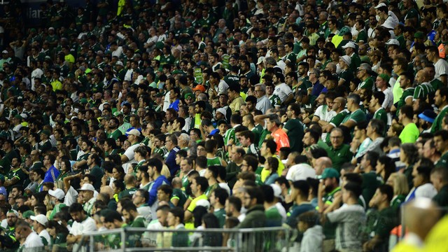 Torcida do Palmeiras na partida contra o Corinthians