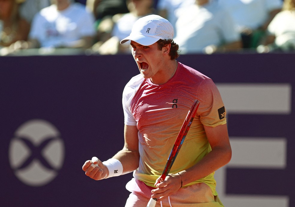 João Fonseca na final da ATP Buenos Aires — Foto: Matias Baglietto/Reuters