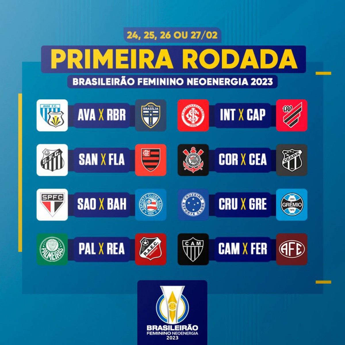 CBF divulga tabela básica do Brasileirão Feminino 2023; veja jogos futebol feminino ge