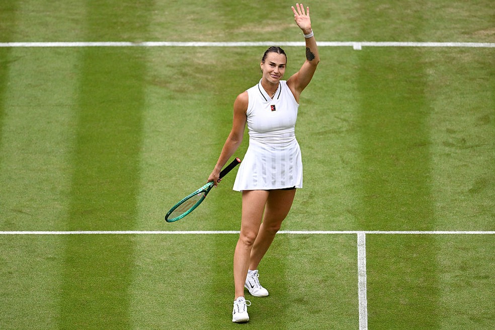 Sabalenka vence na segunda rodada de Wimbledon — Foto: Matthias Hangst/Getty Images