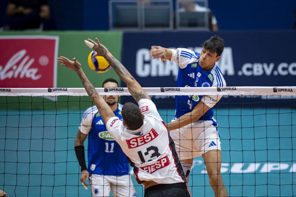 Cruzeiro, Sesi-Bauru, Superliga Masculina — Foto: Agência i7/Sada Cruzeiro
