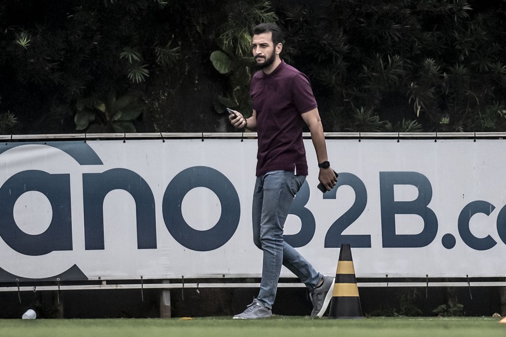 Edu Dracen trabalhou no Santos como executivo no futebol — Foto: Ivan Storti/Santos FC
