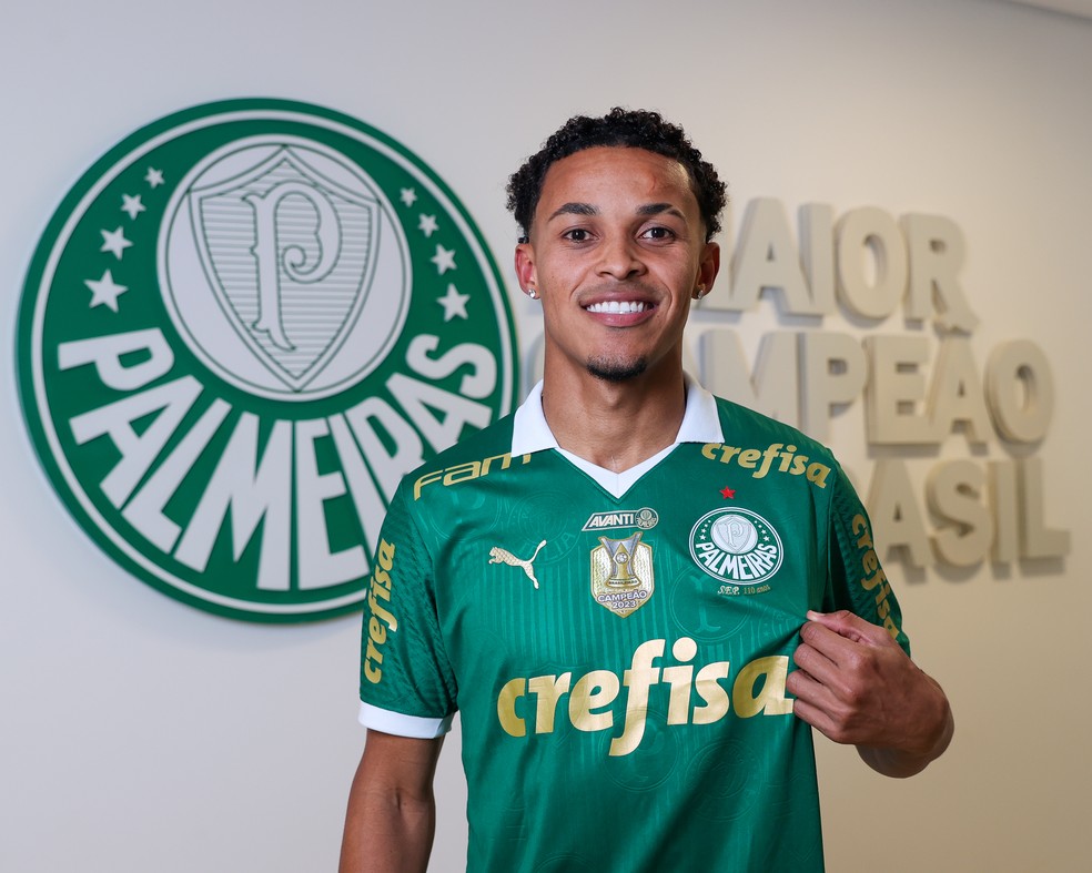 Lázaro é anunciado como reforço do Palmeiras — Foto: Divulgação