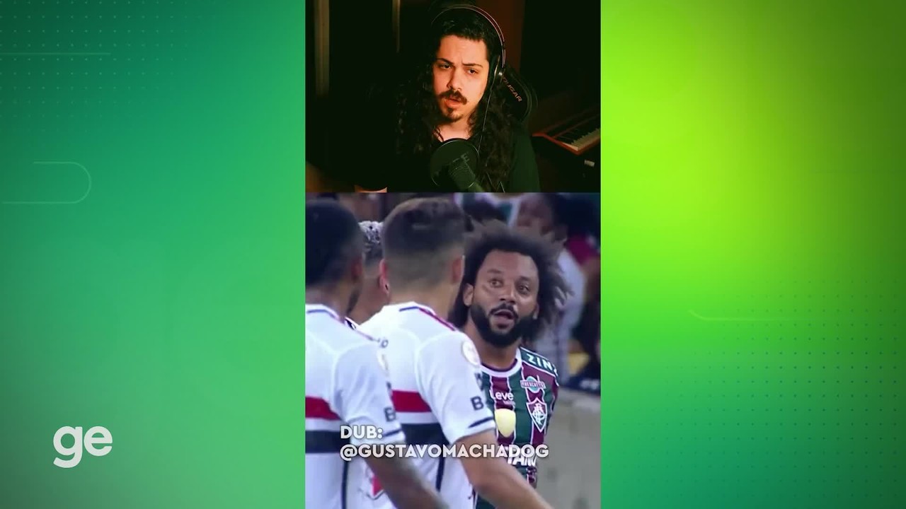 Dublador narra lance de confusão entre Marcelo e Diego Costa em Fluminense x São Paulo