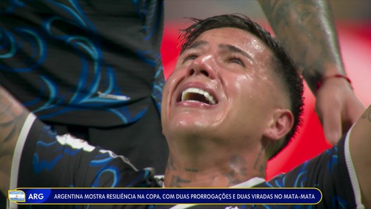 Argentina mostra resiliência na Copa, com duas prorrogações e duas viradas no mata-mata - Programa: Globo Esporte RJ 