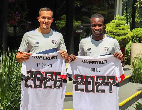 São Paulo renova contratos de Matheus Belém e Iba Ly para próxima temporada