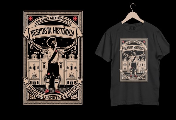 Vasco lança coleção de camisas dos 100 anos da Resposta Histórica; veja |  vasco | ge