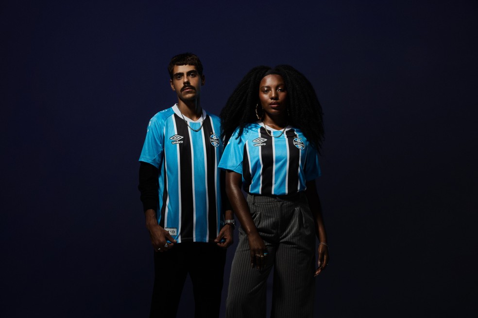 Grêmio lança novo uniforme para 2025 — Foto: Umbro/Divulgação