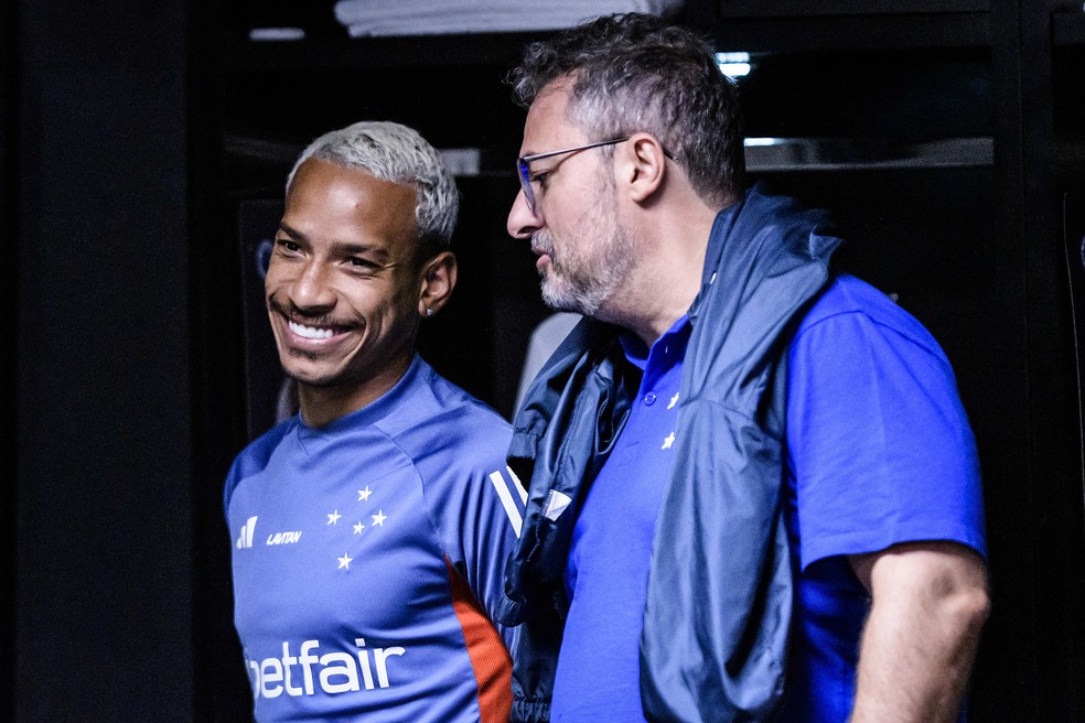 Matheus Pereira e Alexandre Mattos; Cruzeiro — Foto: Gustavo Aleixo/Cruzeiro