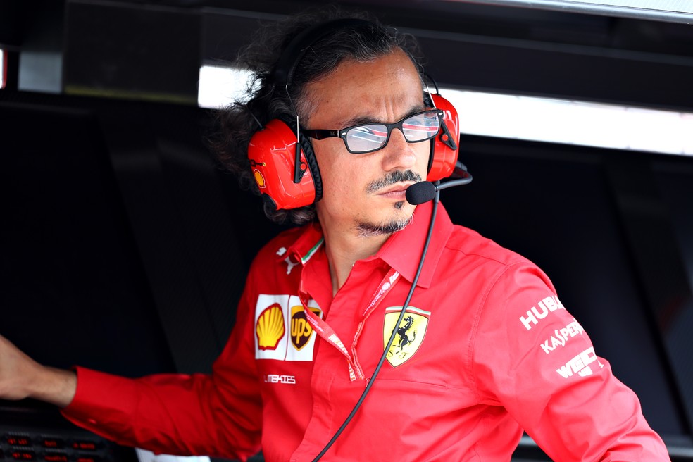 Laurent Mekies como diretor esportivo da Ferrari em 2020; francês será novo chefe da RBR a partir do GP da Bélgica de 2025 — Foto: Getty Images